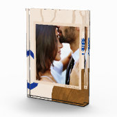 エレガントモダン抽象芸術パーソナライズされた フォトブロック (右)