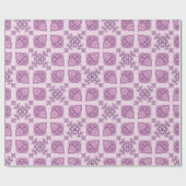 エレガントモダン抽象芸術ピンクと紫のデザイン ラッピングペーパー (フラット)