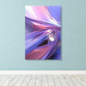 エレガントモダン抽象芸術紫コンテンポラリー美術 キャンバスプリント (インサイチュ (ウッドフロア))