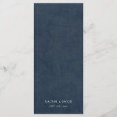 エレガントモダン抽象芸術結婚の メニュー (裏面)