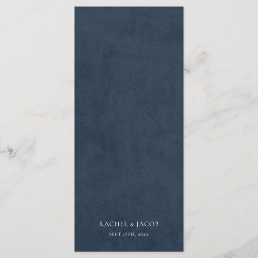 エレガントモダン抽象芸術結婚の メニュー (裏面)