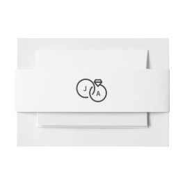 エレガントモダン招待状用ベリーバンド 招待状ベリーバンド