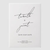 エレガントモダン救名 ベラム紙招待状 (正面)