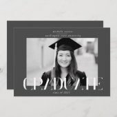 エレガントモダン教発表 招待状 (正面/裏面)