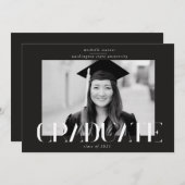 エレガントモダン教発表 招待状 (正面/裏面)