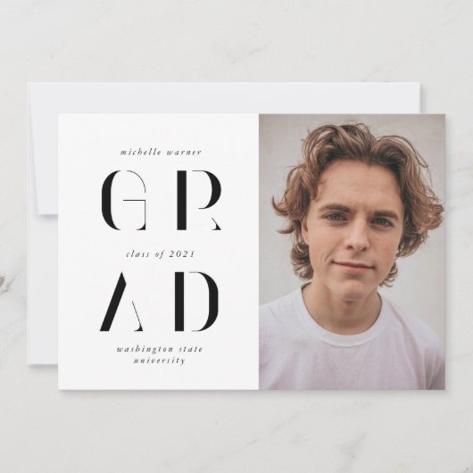 エレガントモダン教発表 招待状 (正面)