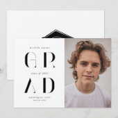 エレガントモダン教発表 招待状 (正面/裏面)