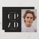 エレガントモダン教発表 招待状 (正面/裏面)