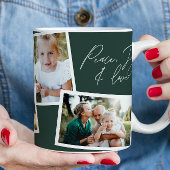 エレガントモダン数々の写真家族 コーヒーマグカップ