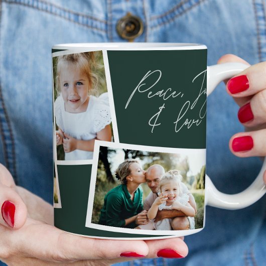 エレガントモダン数々の写真家族 コーヒーマグカップ