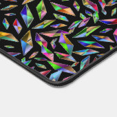 エレガントモダン数々の黒の宝石パターン デスクマット (コーナー)