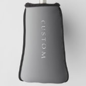 エレガントモダン文字グレーシンプルグラデーシグラデーションョン ゴルフヘッドカバー (回転90)