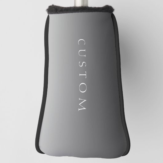 エレガントモダン文字グレーシンプルグラデーシグラデーションョン ゴルフヘッドカバー (回転90)