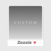 エレガントモダン文字グレーシンプルグラデーシグラデーションョン シール (シート)