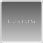 エレガントモダン文字グレーシンプルグラデーシグラデーションョン シール (正面)