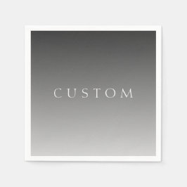 エレガントモダン文字グレーシンプルグラデーシグラデーションョン スタンダードカクテルナプキン