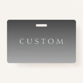 エレガントモダン文字グレーシンプルグラデーシグラデーションョン バッジ