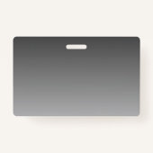 エレガントモダン文字グレーシンプルグラデーシグラデーションョン バッジ (裏面)