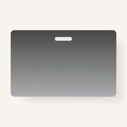 エレガントモダン文字グレーシンプルグラデーシグラデーションョン バッジ (裏面)