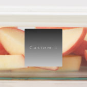 エレガントモダン文字グレーシンプルグラデーシグラデーションョン ラベル (貼付)