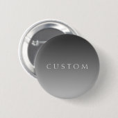 エレガントモダン文字グレーシンプルグラデーシグラデーションョン 缶バッジ (正面&裏面)