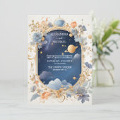 エレガントモダン星座結婚の 招待状 (スタンド正面)