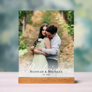 エレガントモダン書名結婚 アクリルサイン