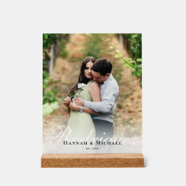 エレガントモダン書名結婚 アクリルサイン