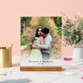 エレガントモダン書名結婚 アクリルサイン (ウェディング)