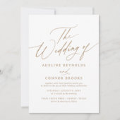 エレガントモダン書結婚類 招待状 (正面)