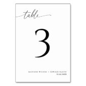エレガントモダン書結婚3 テーブルナンバー (裏面)