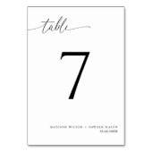 エレガントモダン書結婚7 テーブルナンバー (裏面)