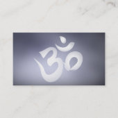 エレガントモダン書道Omロゴヨガ 名刺 (正面)