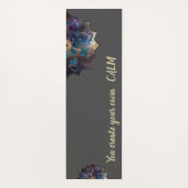 エレガントモダン曼荼羅 – 自分で落ち着きを作り出す ヨガマット (裏面)