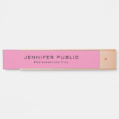 エレガントモダン最高のテンプレートトレンディー サインプレート (正面)