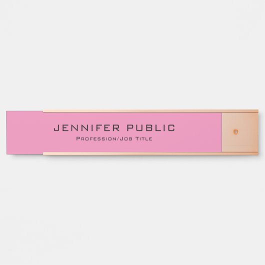 エレガントモダン最高のテンプレートトレンディー サインプレート (正面)