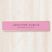 エレガントモダン最高のテンプレートトレンディー サインプレート (正面)