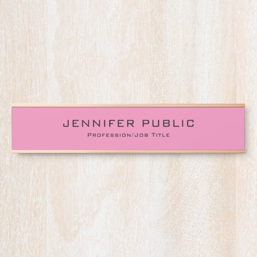 エレガントモダン最高のテンプレートトレンディー サインプレート (正面)