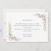 エレガントモダン最高のPhoto Day Evers結婚 サンキューカード (裏面)