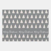 エレガントモダン木の金ゴールド赤 ラッピングペーパーシート (正面)