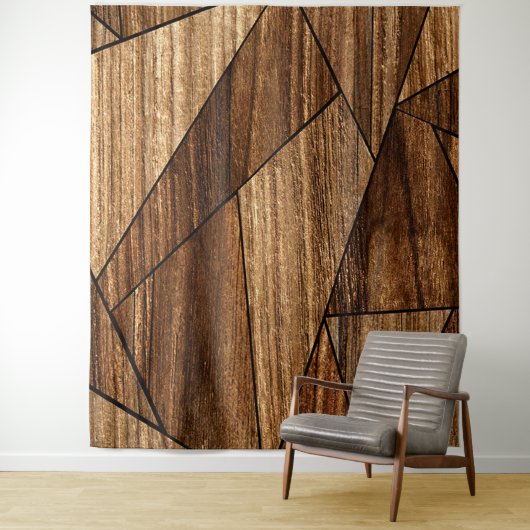 エレガントモダン木模様 タペストリー (インサイチュ)