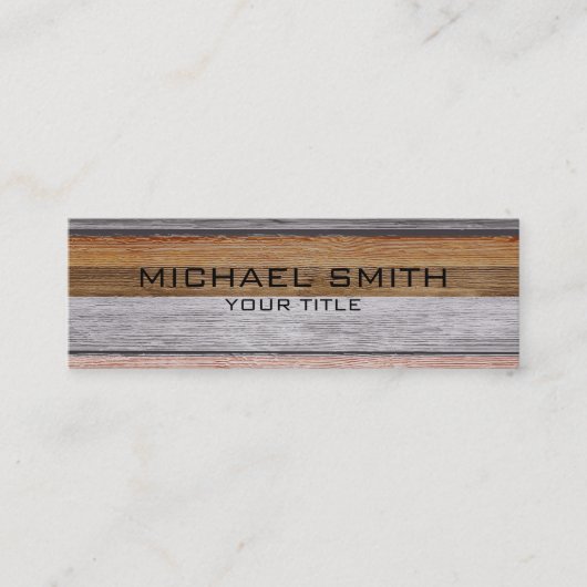 エレガントモダン木絵を描の見#5 スキニー名刺 (正面)