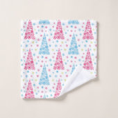 エレガントモダン木 バスタオルセット (ウォッシュタオル)