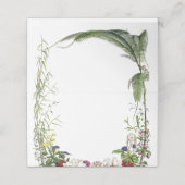 エレガントモダン植物樹結婚林 プレイスカード (外部開封)