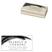 エレガントモダン植物樹結婚林 ラバースタンプ (押印)