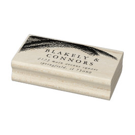 エレガントモダン植物樹結婚林 ラバースタンプ