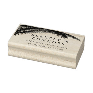 エレガントモダン植物樹結婚林 ラバースタンプ