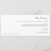 エレガントモダン横書き結婚の メニュー (正面)