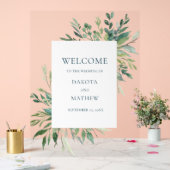 エレガントモダン歓迎結婚の アクリルサイン (ウェディング)