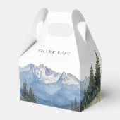 エレガントモダン水彩山結婚山 フェイバーボックス (裏面サイド)